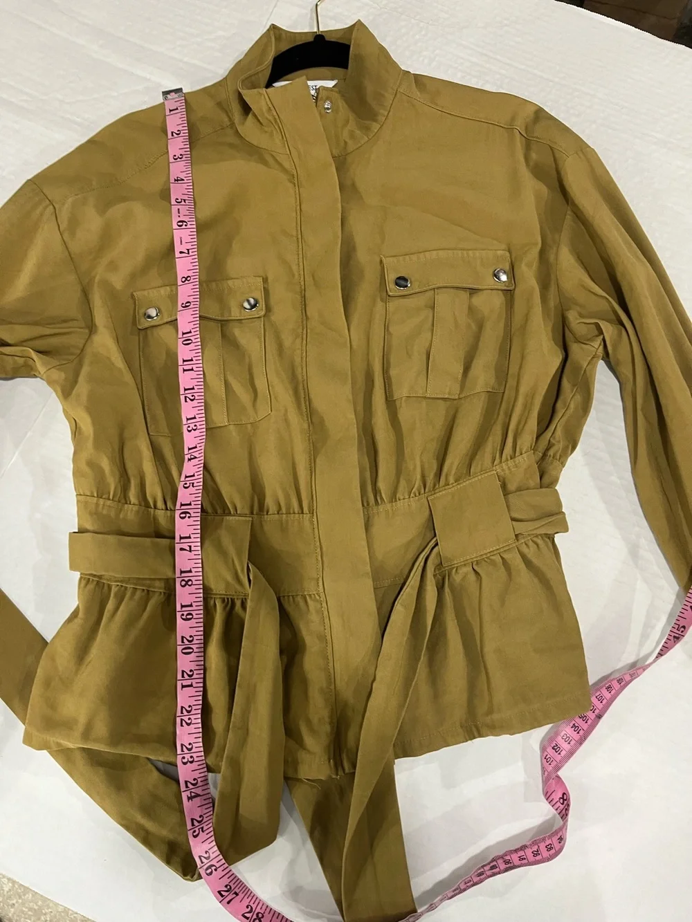 NINE WEST BELTED UTILITY JACKET - Picture 4 of 14